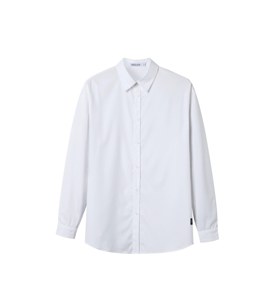 white long-sleeve shirt