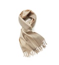 Worsted Cashmere Checkered Scarf