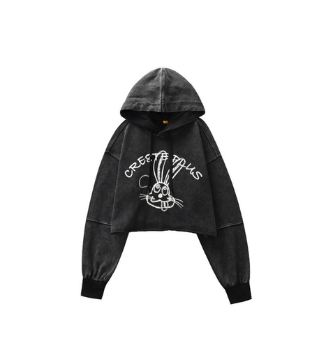 Knitted Hooded Sweatshirt