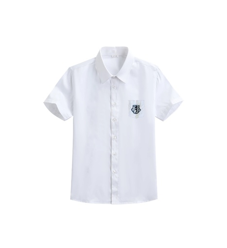Men's White Short-Sleeve Shirt